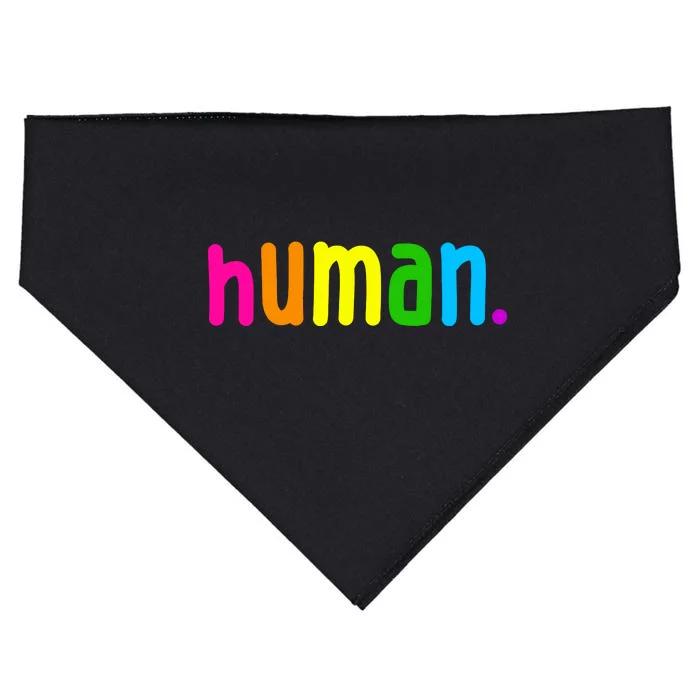 Human Neon Colorful USA-Made Doggie Bandana