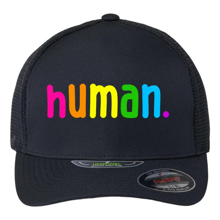 Human Neon Colorful Flexfit Unipanel Trucker Cap