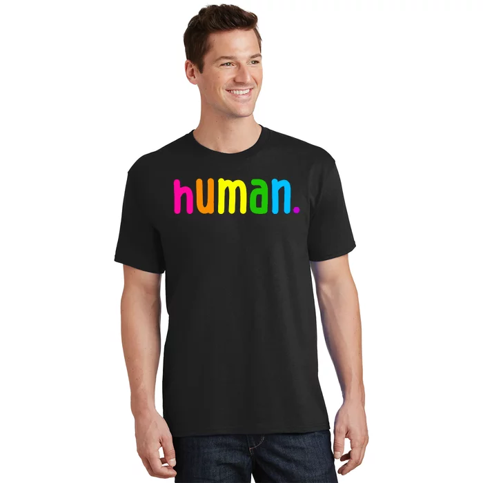 Human Neon Colorful T-Shirt