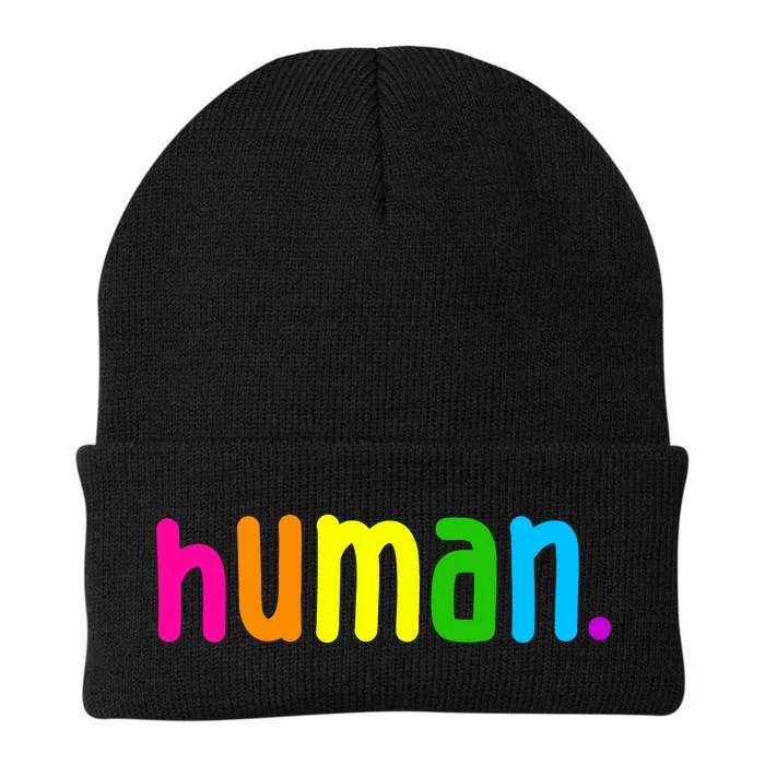 Human Neon Colorful Knit Cap Winter Beanie