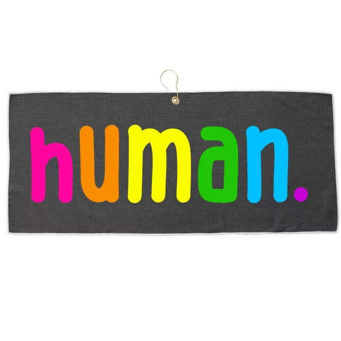 Human Neon Colorful Large Microfiber Waffle Golf Towel