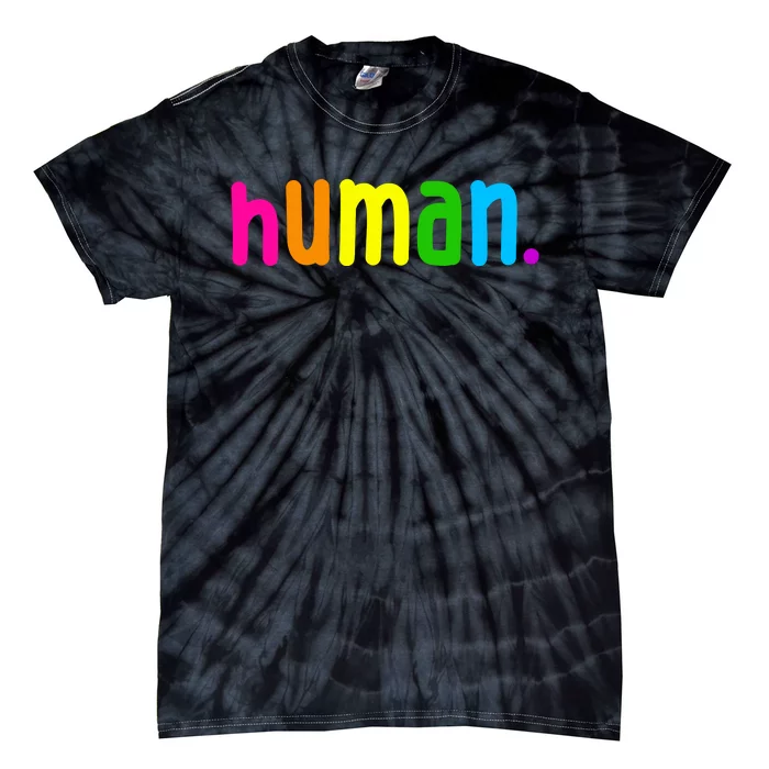 Human Neon Colorful Tie-Dye T-Shirt