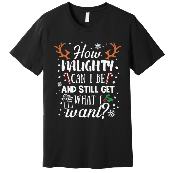 How Naughty Can I Be And Still Get What I Want Premium T-Shirt