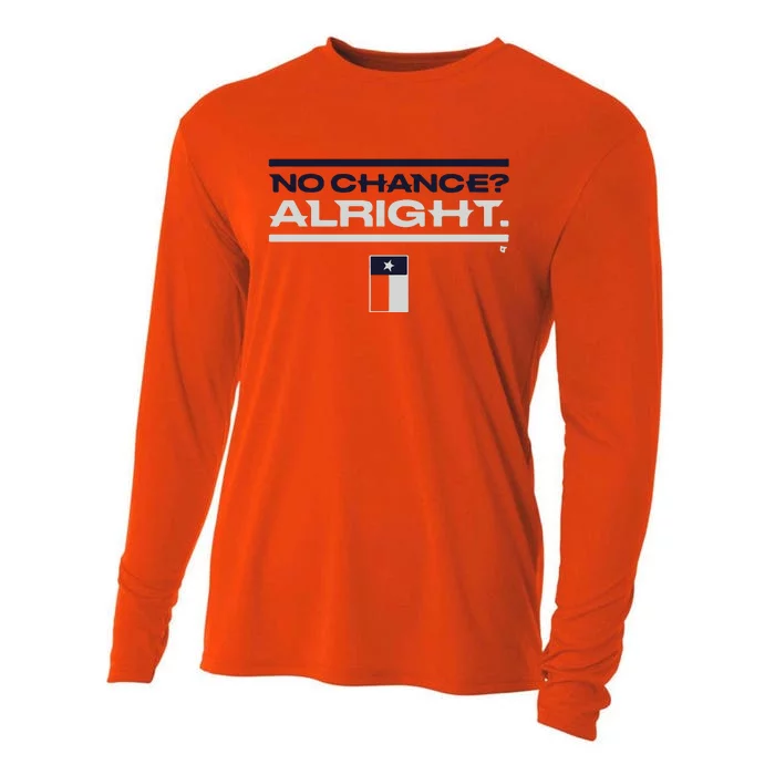 Houston No Chance Alright Cooling Performance Long Sleeve Crew