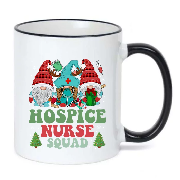 Hospice Nurse Christmas Gnomes Nurse Squad Appreciation Gift Black Color Changing Mug