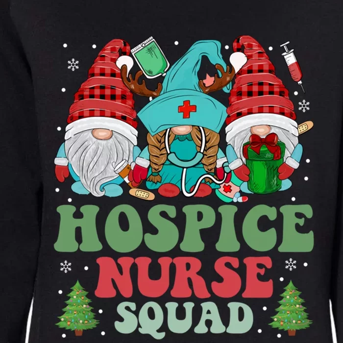 Hospice Nurse Christmas Gnomes Nurse Squad Appreciation Gift Womens California Wash Sweatshirt