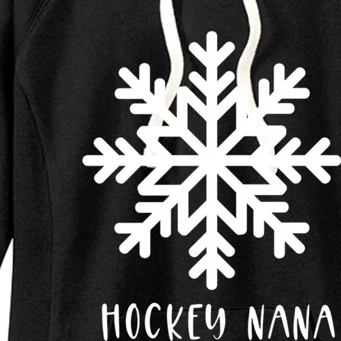 Hockey Nana Cute Winter Sports And Snow And Snowflake Gift Women's Fleece Hoodie