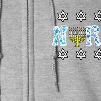 Hanukkah Nurse Chanukah  Jewish RN ER ICU Full Zip Hoodie