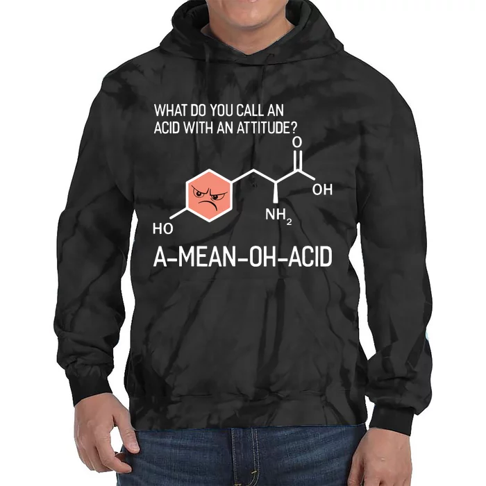 Humor Nerdy Chemistry T Gifts Amino Acid For Women Men Tie Dye Hoodie