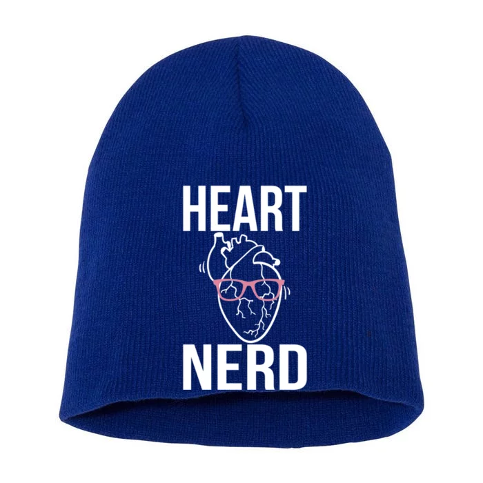 Heart Nerd Cardiac Nurse Cardiac Nursing Gift Short Acrylic Beanie