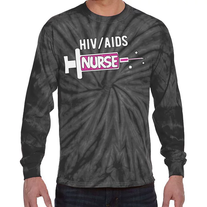 Hivaids Nurse Cute Palliative Care Nursing Unit Rn Tie-Dye Long Sleeve Shirt