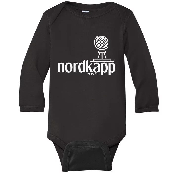 Historical North Cape Norway Scandinavia Design Baby Long Sleeve Bodysuit