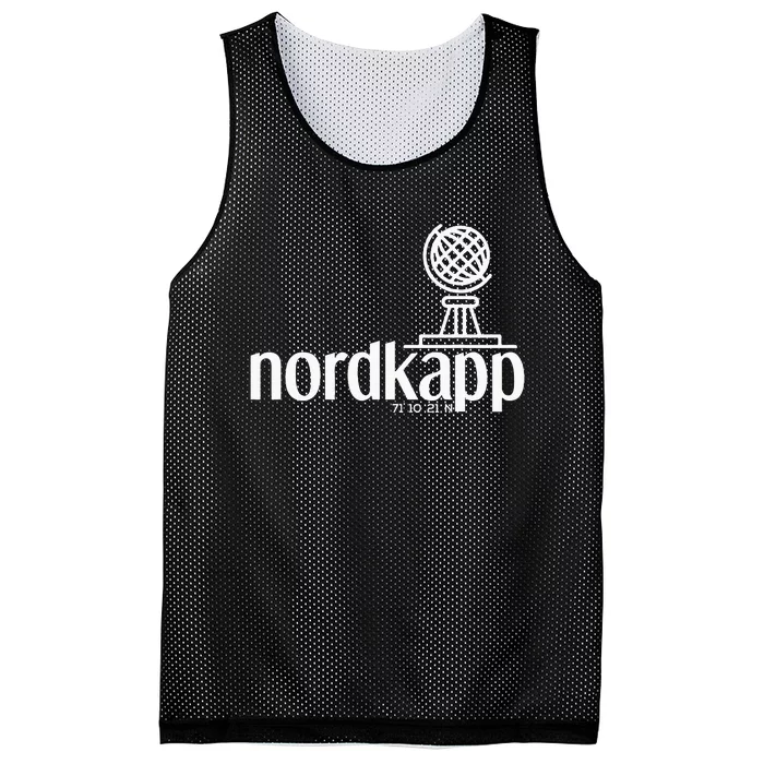 Historical North Cape Norway Scandinavia Design Mesh Reversible Basketball Jersey Tank