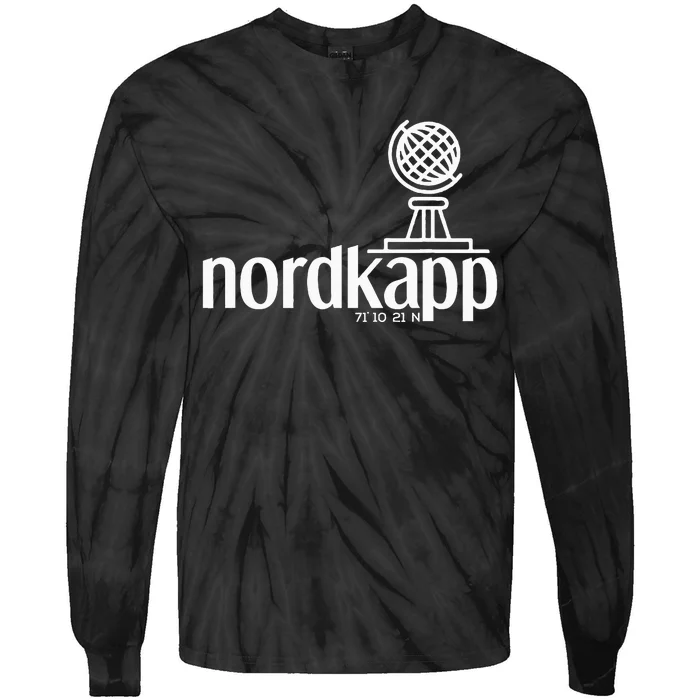 Historical North Cape Norway Scandinavia Design Tie-Dye Long Sleeve Shirt