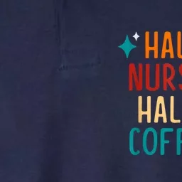 Half Nurse Coffee Nurse Gifts Nurse Week Gifts Funny Nurse Softstyle Adult Sport Polo