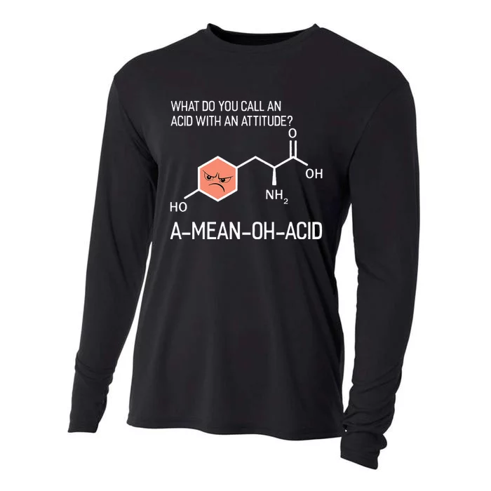 Humor Nerdy Chemistry Gifts Amino Acid For Cooling Performance Long Sleeve Crew