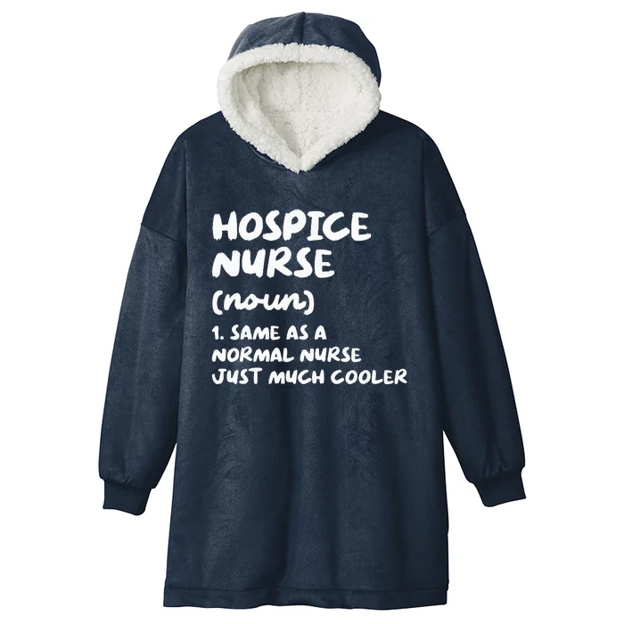 Hospice Nurse Definition Nursing Hooded Wearable Blanket