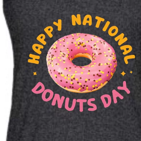 Happy National Donuts Day Design Happy National Donuts Day Ladies Essential Flowy Tank