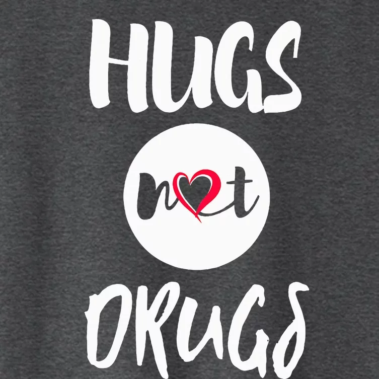 Hugs Not Drugs say no to drugs Red Ribbon week  gift Women's Crop Top Tee