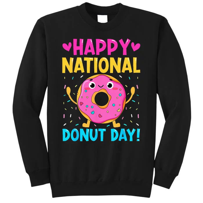 Happy National Donuts Day Baking Funny Baker Lover Girl Sweatshirt