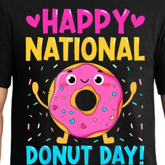 Happy National Donuts Day Baking Funny Baker Lover Girl Pajama Set