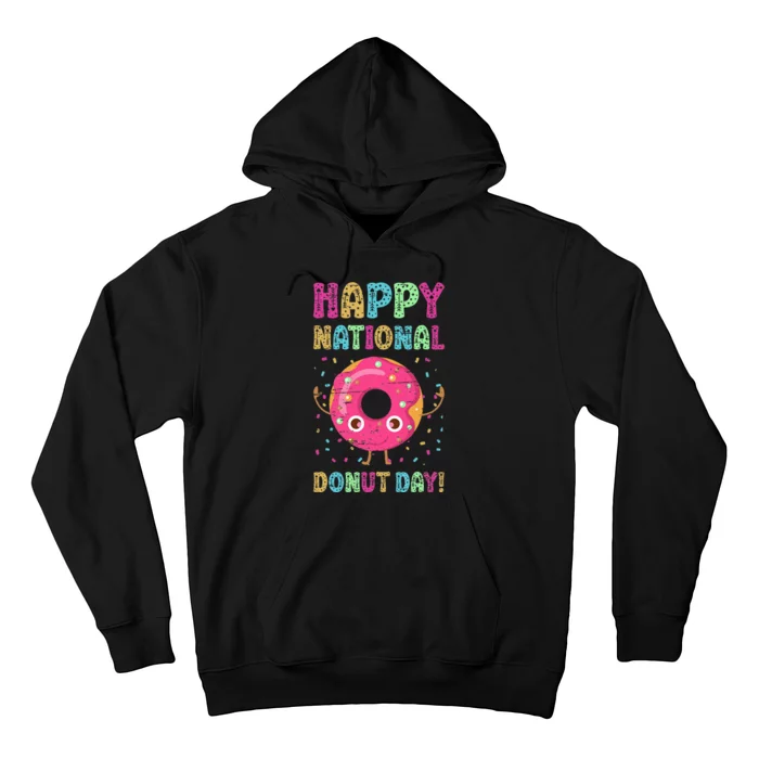 Happy National Donuts Day Baking Pastry Hole Chef Baker Hoodie