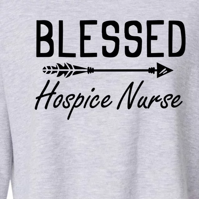 Hospice Nursing Diagnosis Hospice Hospital Hospice Nurse Gift Cropped Pullover Crew