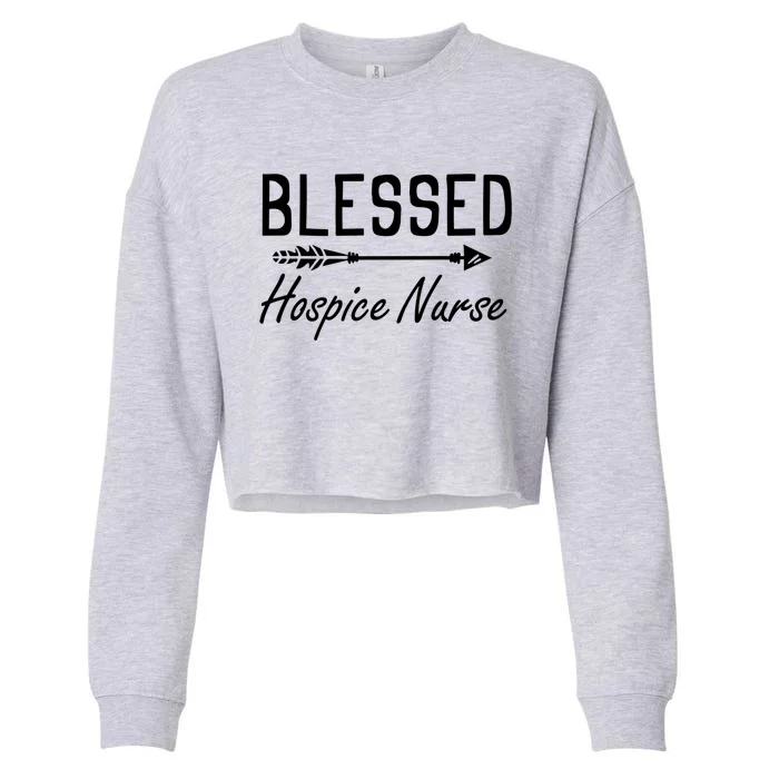 Hospice Nursing Diagnosis Hospice Hospital Hospice Nurse Gift Cropped Pullover Crew