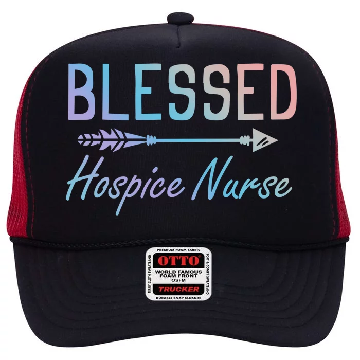 Hospice Nursing Diagnosis Hospice Hospital Hospice Nurse Gift High Crown Mesh Trucker Hat