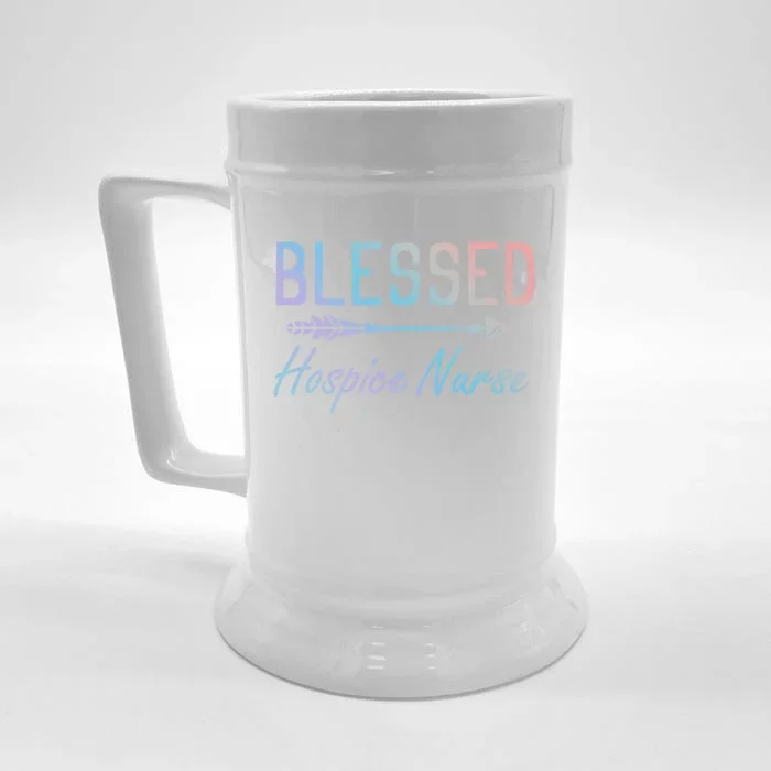 Hospice Nursing Diagnosis Hospice Hospital Hospice Nurse Gift Front & Back Beer Stein