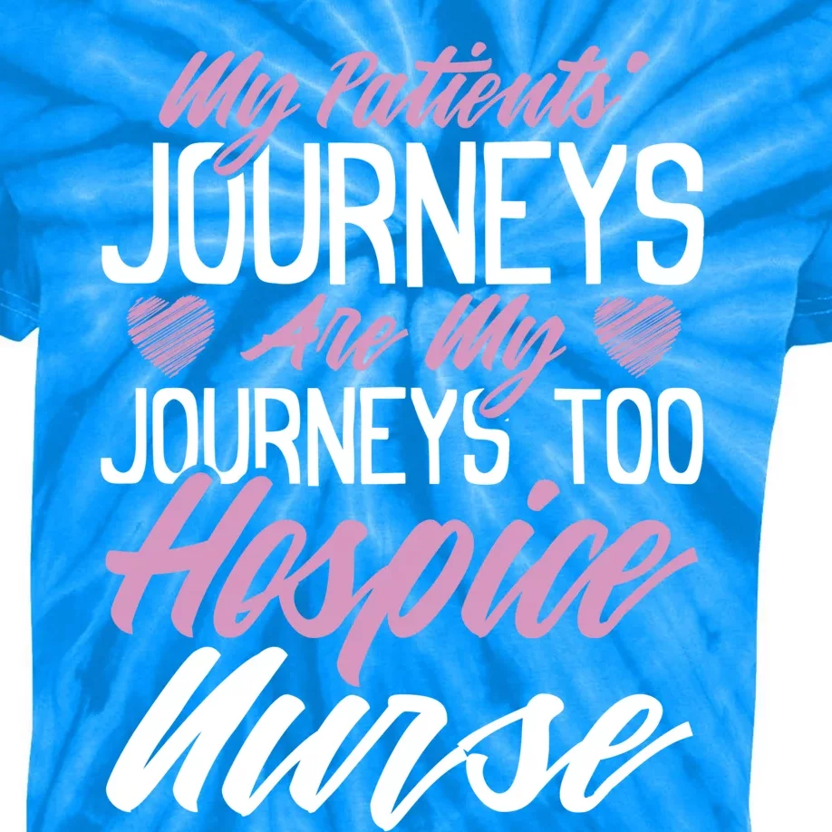 Hospice Nursing Diagnosis Nurse Heart Hospice Nurse Great Gift Kids Tie-Dye T-Shirt