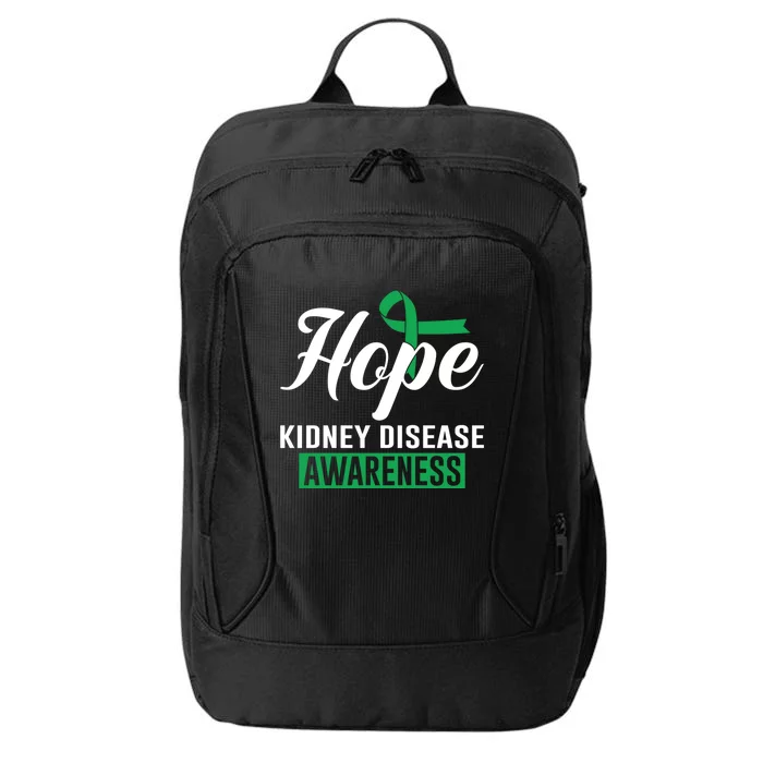 Hope Ney Disease Awareness Support Gree Ribbon Great Gift City Backpack