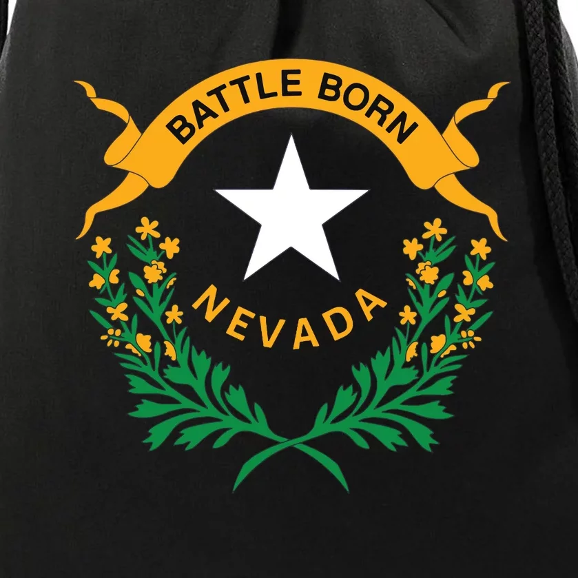 Happy Nevada Day Drawstring Bag