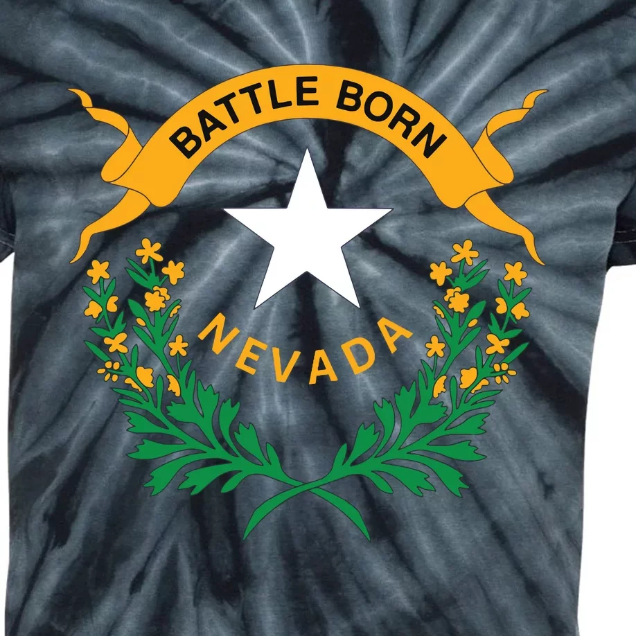 Happy Nevada Day Kids Tie-Dye T-Shirt