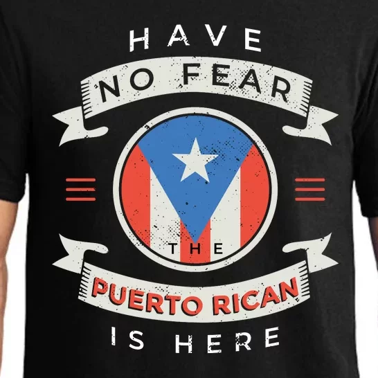 Have No Fear The Puerto Rican Is Here Pajama Set