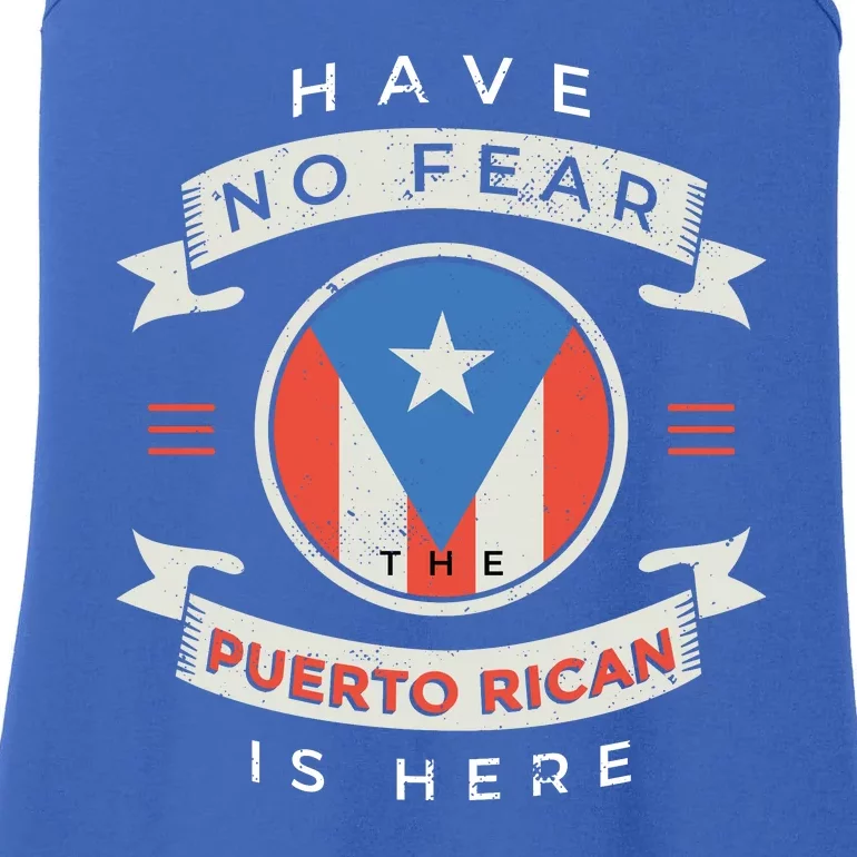 Have No Fear The Puerto Rican Is Here Ladies Essential Tank