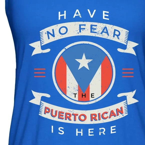 Have No Fear The Puerto Rican Is Here Ladies Essential Flowy Tank