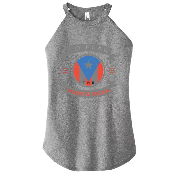 Have No Fear The Puerto Rican Is Here Women’s Perfect Tri Rocker Tank