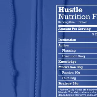 Hustle Nutrition Facts Hustle Hard Hip Hop Christmas Gift Meaningful Gift Full Zip Hoodie