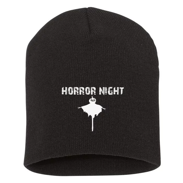 Horror Night | Funny Happy Halloween Short Acrylic Beanie