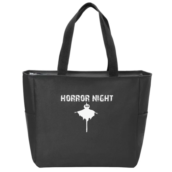 Horror Night | Funny Happy Halloween Zip Tote Bag