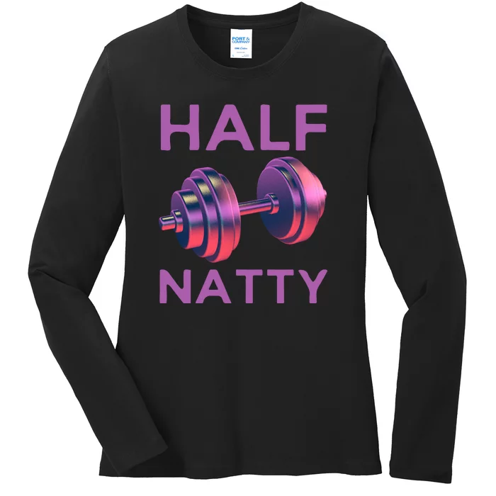 Half Natty Fitness Gym Ladies Long Sleeve Shirt