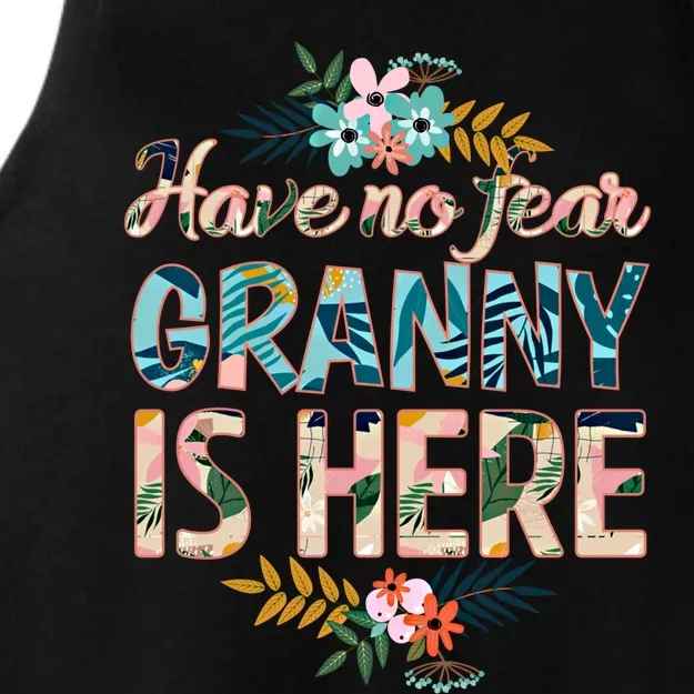 Have No Fear Granny Is Here Funny Mother's Day Granny Cool Gift Ladies Tri-Blend Wicking Tank