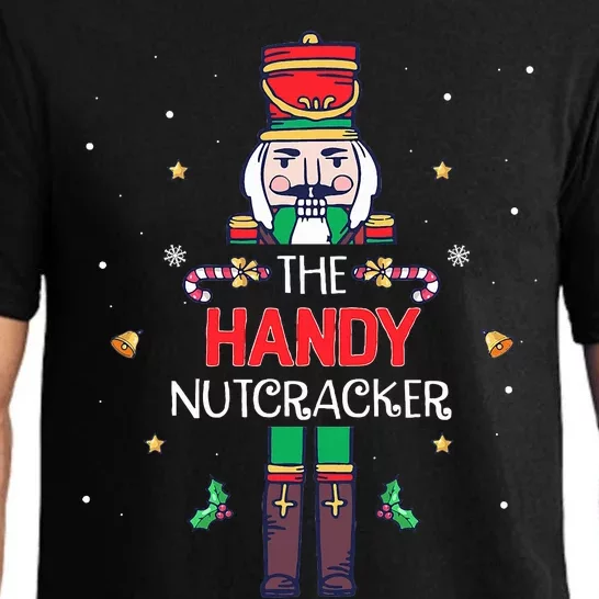 Handy Nutcracker Funny Christmas Family Matching Outfit Pajama Set