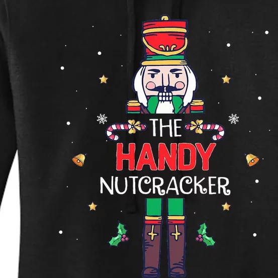 Handy Nutcracker Funny Christmas Family Matching Outfit Women's Pullover Hoodie