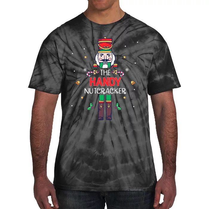 Handy Nutcracker Funny Christmas Family Matching Outfit Tie-Dye T-Shirt