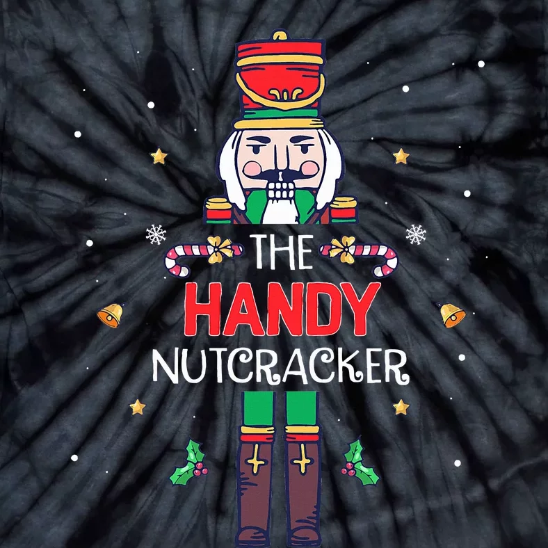 Handy Nutcracker Funny Christmas Family Matching Outfit Tie-Dye T-Shirt