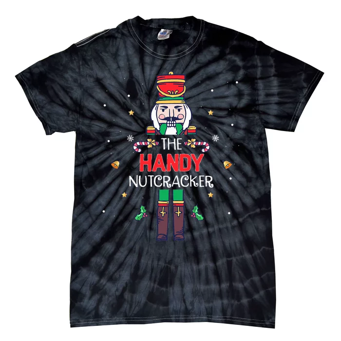 Handy Nutcracker Funny Christmas Family Matching Outfit Tie-Dye T-Shirt