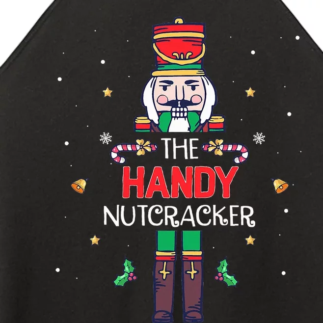 Handy Nutcracker Funny Christmas Family Matching Outfit Women’s Perfect Tri Rocker Tank