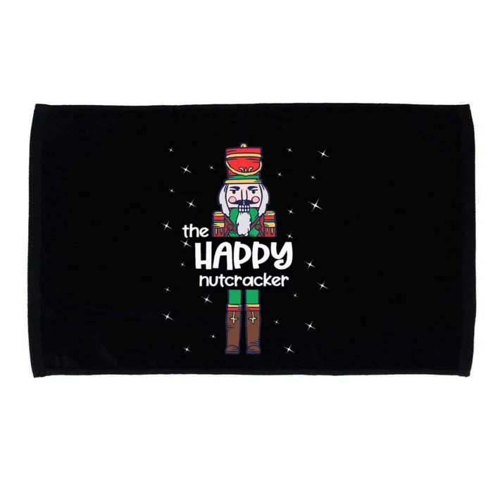 Happy Nutcracker Family Matching Funny Pajama Microfiber Hand Towel